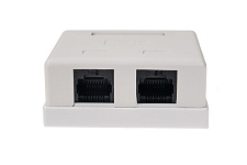 Розетка 8P8C RJ-45, кат 5Е, UTP, 2-порта