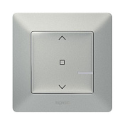 Умный выключатель жалюзи 2А 230В Valena Life with NETATMO, алюминий