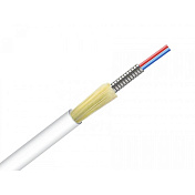 Внутрішній кабель оптичний 2F, G.657, 3 мм, LSZH, броньований, білий
