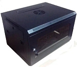 Шкаф настенный 4U 600х450 разборный  WMNC-4U-FLAT-AC-BLACK