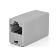 Соединитель RJ45 8P8C мама/мама RJ45, серый, упаковка 100шт