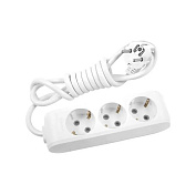 Подовжувач Panasonic X-tendia із заземленням 3 гнізда, 5 м, із захисними шторками, сірий