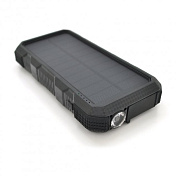 Power bank 20000 mAh Solar, (5V / 200mA), 2xUSB, 5V / 1A / 2,1A, USB &lt;-&gt; microUSB