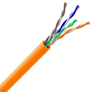 Кабель витая пара Cat.5e U/UTP 4x2x24 AWG LSZH, внутренний, 305 м