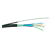 Кабель вита пара CAT.5E FTP-CCA-4Px2x0.51 Outdoor PVC+PE, 305 м з дротом, зовнішній
