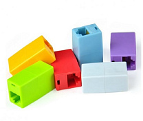 Соединитель RJ45 8P8C мама / мама RJ45 для соединения кабеля, красный