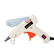 Пистолет клеевой с питанием от 220V HS-6502 40W, клей диаметром-7мм / 11мм, White, Blister
