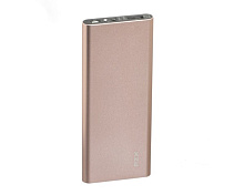 Power bank 11200mAh PZX-C118, USB-2.1A + mini USB +кабель USB micro, LED фонарик, Rose-gold, Blister