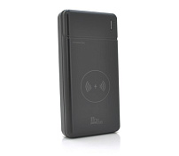 Power bank PLO-30 с беспроводной зарядкой 30000mAh, Black, Blister