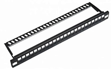 Патч-панель модульная 24-портовая UTP c менеджментом кабеля, 1U 19&quot; HD