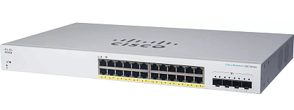 Коммутатор Cisco CBS220-24FP-4G-EU