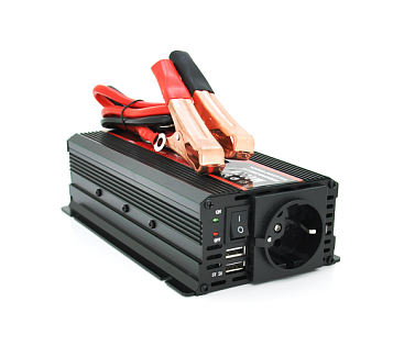 Инвертор напряжения KY-M4000, 550W, 12 / 220V, Line-Interactive, LCD, 2 универсальные розетки, 1 USB