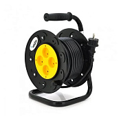 Удлинитель на катушке MERLION 2х0,75, 20 м, 10А, 220В, 4xSCHUKO socket, кабель нг-LS, Q4 