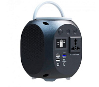 Power bank Konfulon CN01 45000mAh, Выходы 220В+6*USB+2*Type C, фонарь 21Led, Black, Blister