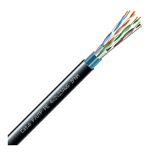 Кабель витая пара Cat. 6 F/UTP 4x2x23AWG PE, внешний, 305 м