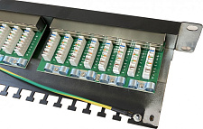 Патч-панель 19&quot; 24хRJ-45 FTP 1U cat.6, в сборе
