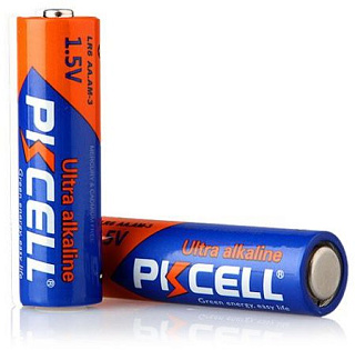 Батарейка щелочная PKCELL 1.5V AA/LR6, 2 штуки в блистере цена за блистер, Q12	