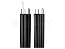 Оптический FTTH кабель FTTH01-SM-S+, негорючий, стальная пров, несущий эл. (FTTH001-SM-18)