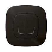 Умный беспроводной выключатель 2-клавишный Valena Allure with NETATMO, антрацит