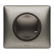 Умный беспроводной выключатель 1-клавишный Celiane with NETATMO, графит