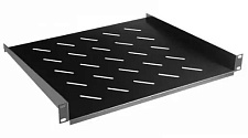 Полка консольная CS-400-1U-BLACK для шкафа глубина 400 мм 1U, равномерная перфорация