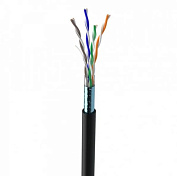 КНПЕ FTP (4*2*0.51) 4p 24 AWG, (CCA), ізоляція ПЕ, екран для нар. робіт, 305м, Black
