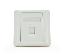 Рамка 86х86 под 1 модуль Keystone Jack RJ-45 кат.5E UTP, 1-port Q100