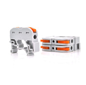 Клема з натискними затискачами 1-провідна WAGO K121 на DIN - рейку, 1-pin, сіра