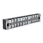 Клемна колодка 12-розрядна TB-1512 15A/600V, перетин дроту 0,5-1,5мм2, 50 шт в упаковці, ціна