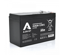 Акумулятор Super AGM ASAGM-1290F2, Black Case, 12V 9.0Ah 