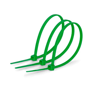 Стяжки нейлон 4х150mm зеленые высокое качество, диапазон рабочих температур: от -45С до +80С 