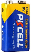 Батарейка солевая PKCELL 9V/6LR61, крона, 1 штука shrink цена за shrink