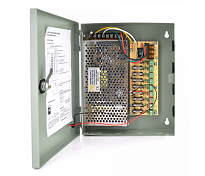 Імпульсний блок живлення 12V-15A/9CH у боксі із замком