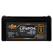 Аккумулятор LP LiFePO4 12,8V - 160 Ah (2048Wh) (BMS 80A/40А) пластик для ИБП