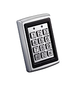 Кодовая клавиатура металлическая со встроенным считывателем Proximity карт (115 х 75 х 30) Q50