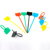 Стяжки нейлон із маркером 3х100mm сині (500шт)