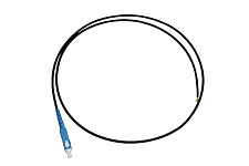 Пигтейл оптический SC/UPC, SM, LSZH, G.657A1, 3мм, черный, 1 м