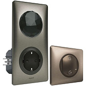 Стартовый набор (шлюз WiFi + smart-розетка + выключатель&quot;Дома/Не дома&quot;) Celiane with NETATMO, графит