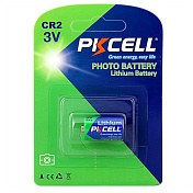 Батарейка литиевая PKCELL 3V CR2 850mAh Lithium Manganese Battery цена за блист, Q8/96