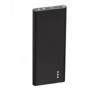 Power bank 11200mAh PZX-C118, USB-2.1A + mini USB +кабель USB micro, LED фонарик, Black, Blister-BOX
