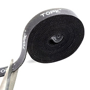 Стяжки на липучке ширина 15мм, рулон 2,0м, черные, цена за рулон