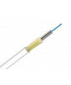 Внутрішній оптичний кабель 1F, G.657, 3 мм, LSZH, броньований, білий