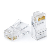 Коннектор RJ45 8p8c, 23-24 AWG (0,57-0,50 мм), Cat. 6, 100 шт.