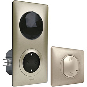 Стартовый набор (шлюз WiFi + smart-розетка + выключатель &quot;Дома/Не дома&quot;) Celiane with NETATMO, титан