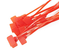 Стяжки нейлон з маркером 4х150mm червоні (500шт)