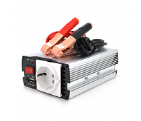 Інвертор напруги Mervesan MRV-15012 (150W), 12/220V, approximated, 1Shuko, клем + крокодили, B