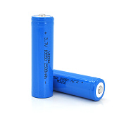 Аккумулятор 18650 Li-Ion Vipow ICR18650 TipTop, 2500mAh, Blue