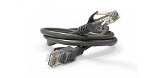 Патч-корд литой, CCA, UTP, RJ45, Cat.5e, 3m, черный Q250
