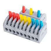 Клеммная колодка с нажимными зажимами 3х9-провода LT-933 для распределительных коробок, 450V / 32A, 