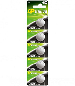 Батарейка литиевая GP CR2016-8C5, 5 шт в блистере